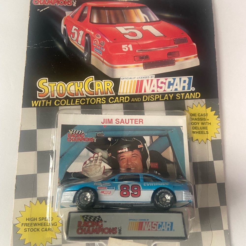 Racing Champions INc Jim Sauter Die Cast Chassie & body with deluxe wheels new